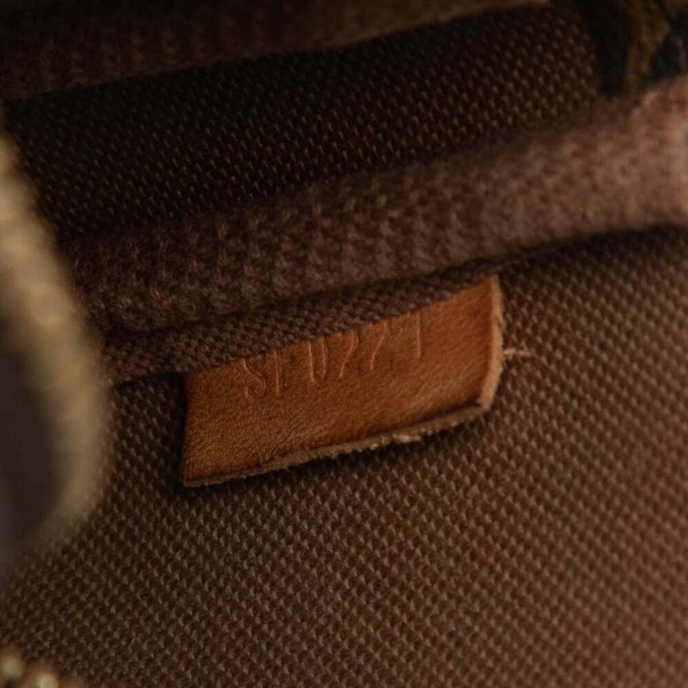 LOUIS VUITTON Brown Monogram Leather Pochette Pouch - Picture 6 of 7
